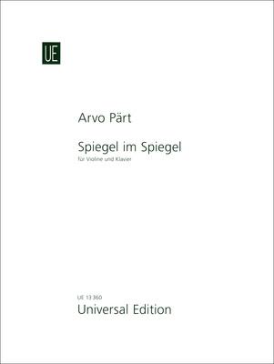 Universal Edition Pärt Spiegel im Spiegel Violin