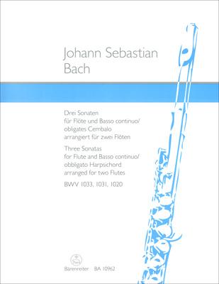Bärenreiter Bach 3 Sonaten für 2 Flöten
