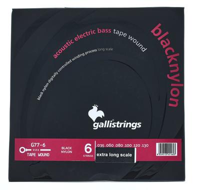 Galli Strings G77-6 Black Nylon Bass 36""