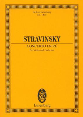 Edition Eulenburg Strawinsky Concerto En Ré