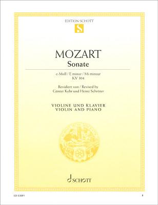 Schott Mozart Violinsonate KV 304
