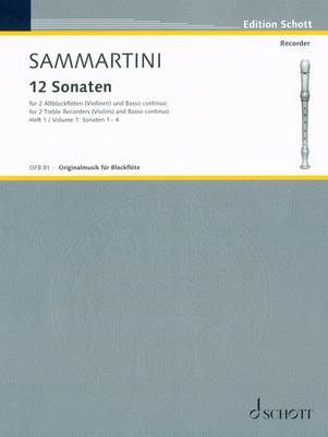 Schott Sammartini 12 Sonaten 1