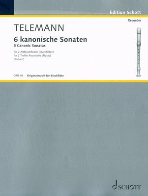 Schott Telemann 6 kanonische Sonaten