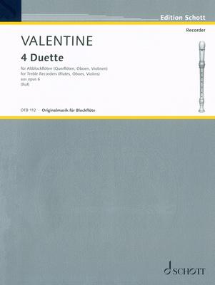 Schott Valentine 4 Duette op.6
