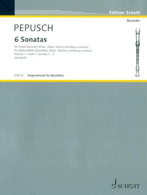 Schott Pepusch Sechs Sonaten 1