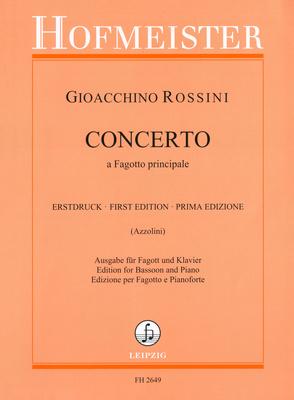 Friedrich Hofmeister Verlag Rossini Concerto a Fagotto