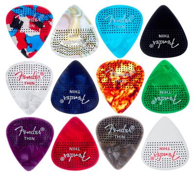 Fender 351 Dotted Celluloid 12Pk Thin