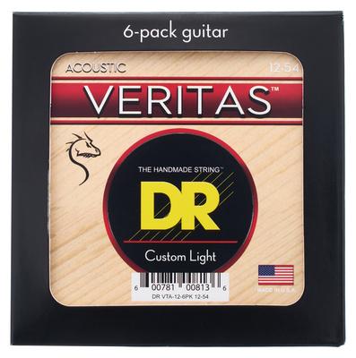 DR Strings Veritas Acoustic VTA-12 6-Pack