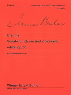 Wiener Urtext Edition Brahms Cellosonate op. 38