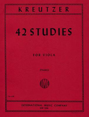 International Music Company Kreutzer 42 Studies Viola