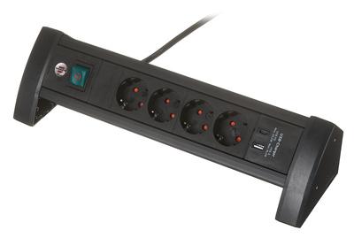 Brennenstuhl Prem. Off. Line 4-Way USB 1.8m