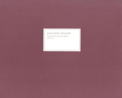 Henle Verlag Brahms Fantasien op. 116