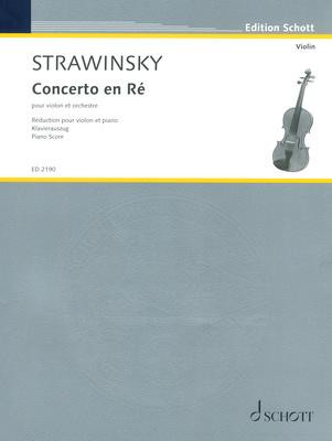 Schott Strawinsky Concerto En Ré