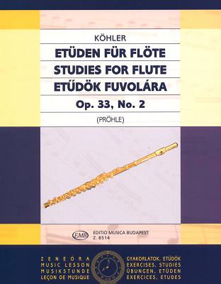 Editio Musica Budapest Köhler Etüden op.33 Flute II