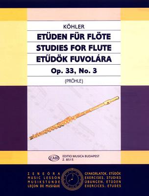 Editio Musica Budapest Köhler Etüden op.33 Flute III