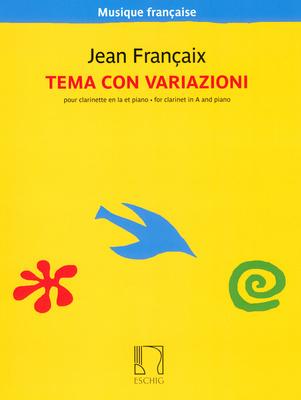 Editions Durand Françaix Tema con variazioni