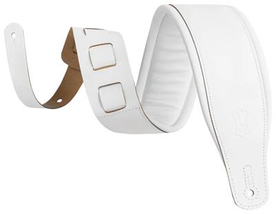 Levys Amped Leather 3" WH"