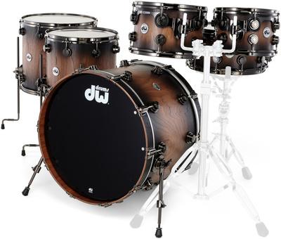 DW Walnut Satin Ebony Burst 6pcs