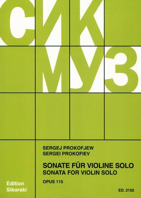 Sikorski Musikverlage Prokofjew Sonate op. 115