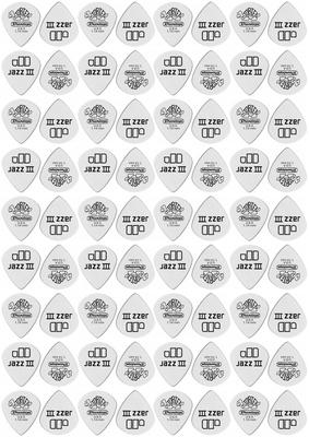 Dunlop Tortex White Jazz III 1,14 72
