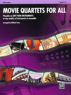 Alfred Music Publishing Movie Quartets for All Percuss