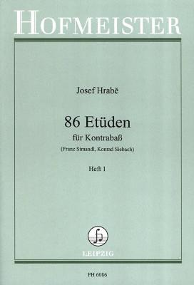 Friedrich Hofmeister Verlag Hrabe 86 Etüden Kontrabass