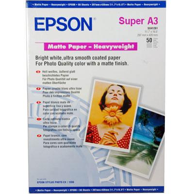 Epson Matt Paper Heavy Weight A3+ 50 sheets