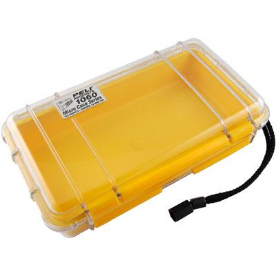 Peli™ 1060 Microcase Clear with Yellow Liner