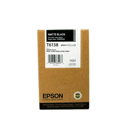 Epson T6138 Matt Black 110ml K3 Ink Cartridge