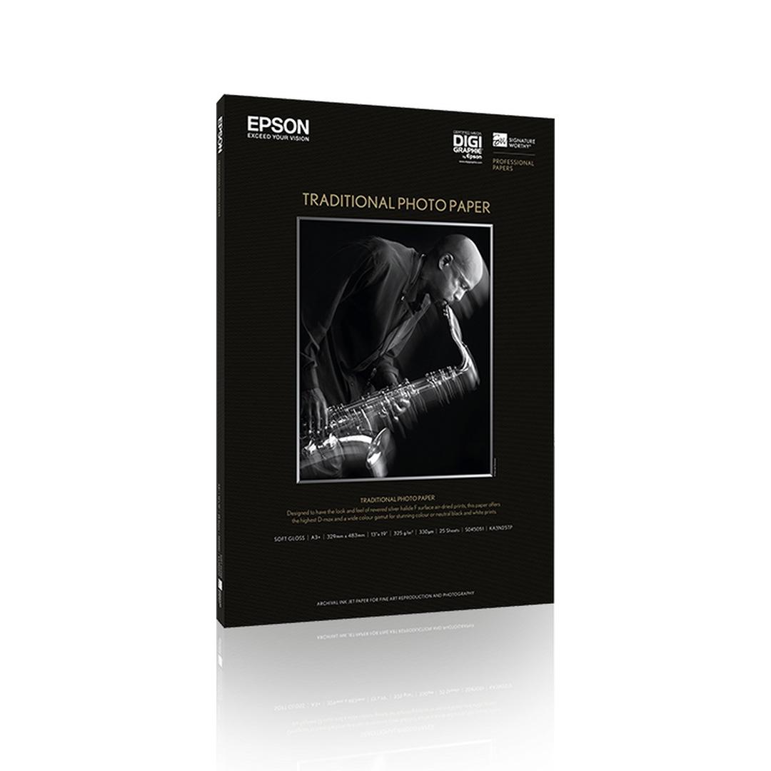 Epson Traditional A4 Photo Paper - 25 Sheets 330gsm