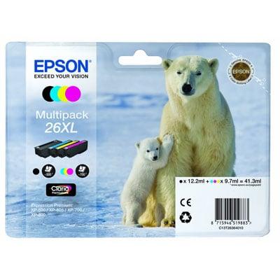 Epson 26XL Series BK/C/M/Y Ink Catridge