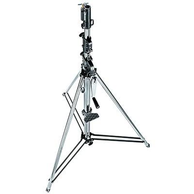 Manfrotto 087NW Wind-Up Light Stand with Safety Release Cable - Silver
