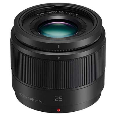 Panasonic 25mm f1.7 LUMIX G ASPH Black Lens - Micro Four Thirds Fit