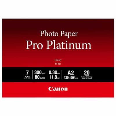 Canon PT101 Pro Platinum A2 Paper - 20 Sheets