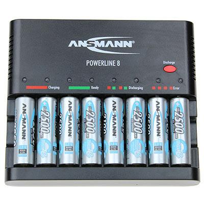 Ansmann Powerline 8 with 8x AA 2500mAh batteries