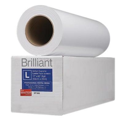Brilliant Supreme Ultimate Inkjet Lustre Paper 17inch x 82ft Roll