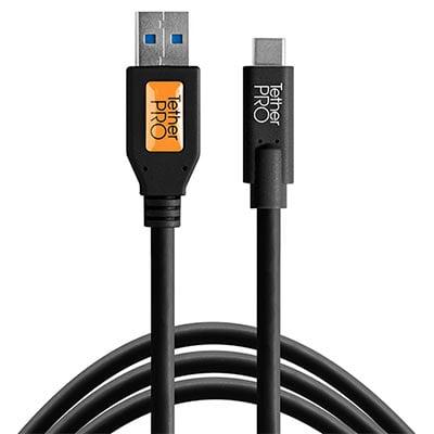 TetherTools TetherPro USB 3.0 to USB-C 15ft (4.6m) Black