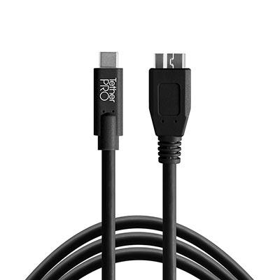 TetherTools TetherPro USB-C to 3.0 Micro-B 15ft (4.6m) Black