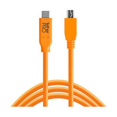 TetherTools TetherPro USB-C to 2.0 Micro-B 5-Pin CUC2515-ORG