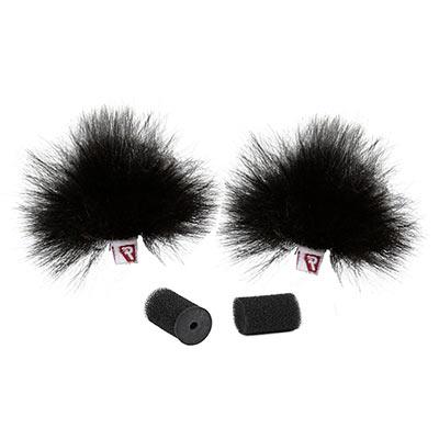 Rycote Pair Black Ristretto Lavalier Windjammer