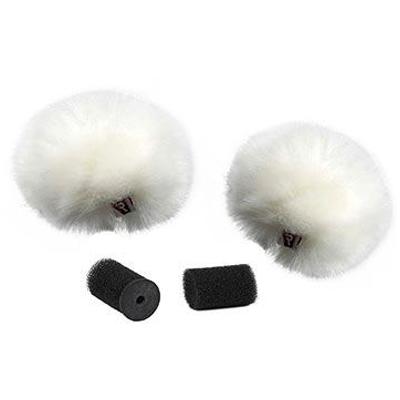 Rycote Pair White Ristretto Lavalier Windjammer
