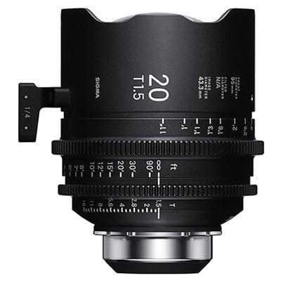 Sigma Cine 20mm T1.5 FF Lens - PL-i Mount