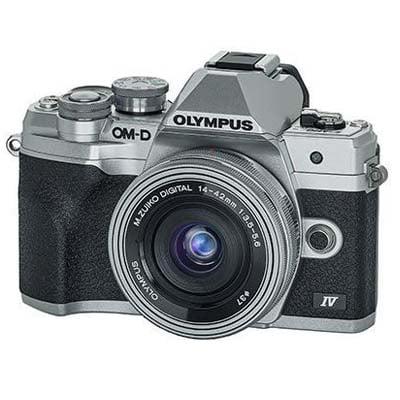 Olympus OM-D E-M10 Mark IV Digital Camera with 14-42mm lens - Silver