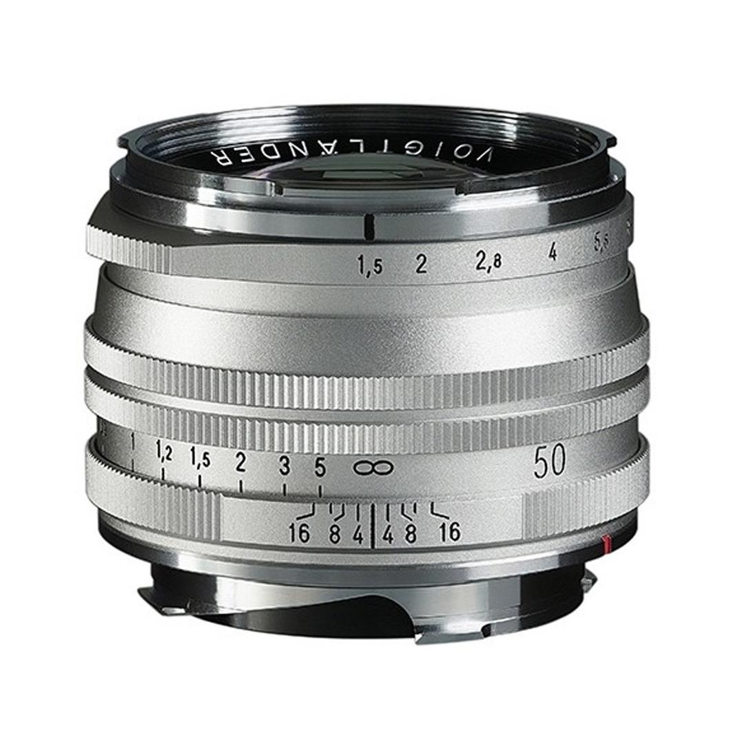 Voigtlander 50mm f1.5 II VM ASPH Vintage Line Nokton MC Lens for Leica M - Silver