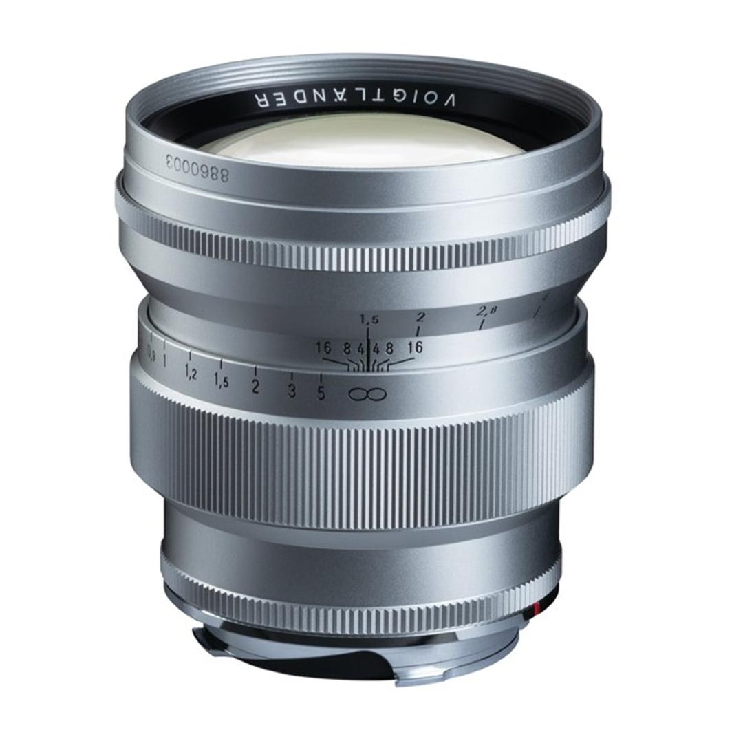 Voigtlander 75mm f1.5 VM ASPH Vintage Line Nokton Lens for Leica M - Silver