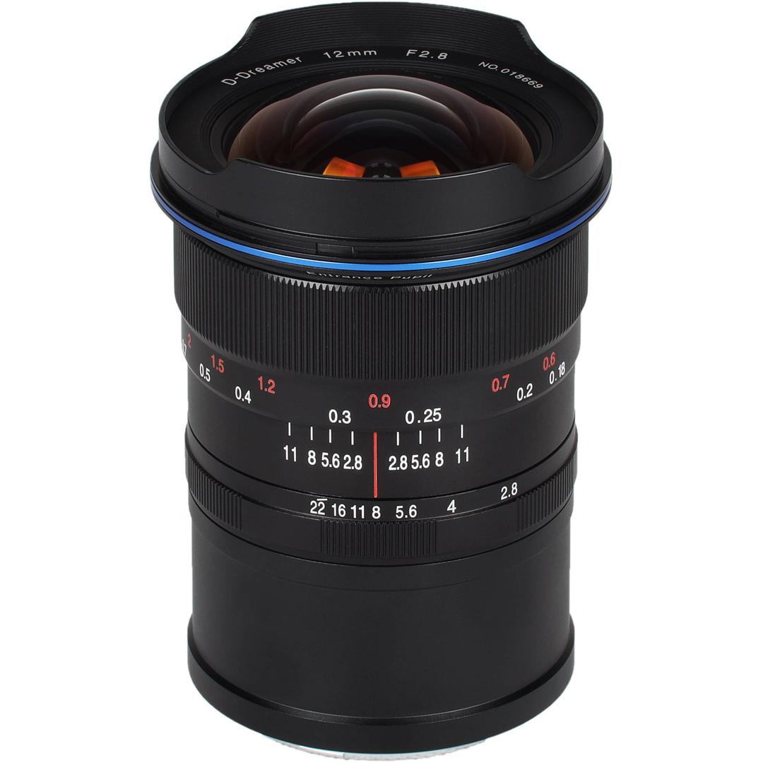 Laowa 12mm f2.8 Zero-D Lens for Canon RF - Black