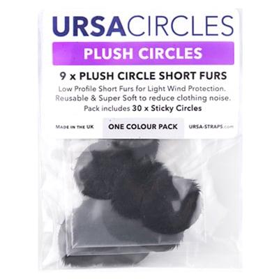 URSA 9x Plush Circles + 30x StickiesSingle Colour - Black