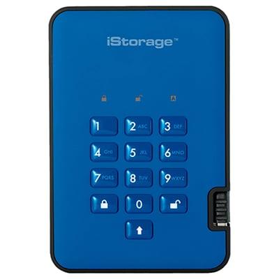 iStorage diskAshur2 SSD 256-bit 2TB - Blue