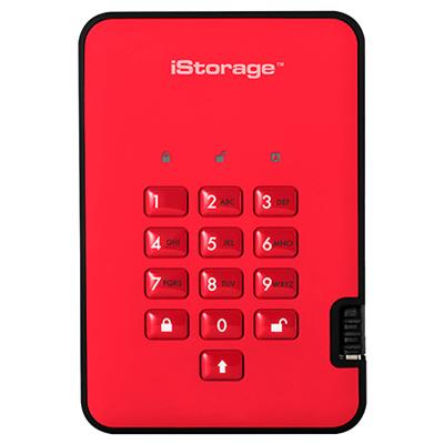 iStorage diskAshur2 256-bit 4TB - Red
