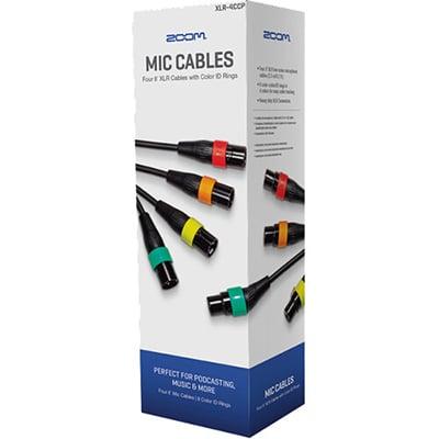 Zoom XLR Mic Cables with Colour ID Rings